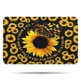 thumbnail image 1 of Black Butterfly Sunflower Pattern Bathroom Rugs Mat,Non Slip Microfiber Bathroom Rug,Rubber Backing,Soft Bathroom Mats for Bathroom Floor,Tub and Shower,17x27in(43x68cm), 1 of 5