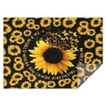 thumbnail image 1 of Black Butterfly Sunflower Pattern Rectangle Tablecloth 60"x84",Waterproof Polyester Rectangle Table Cloth, Wipeable Spillproof Polyester Tablecloth for Dining, Camping, Indoor and Outdoor, 1 of 5