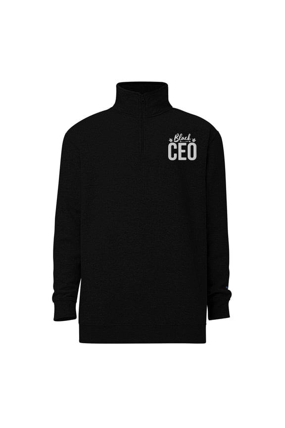 Black CEO Fleece Pullover