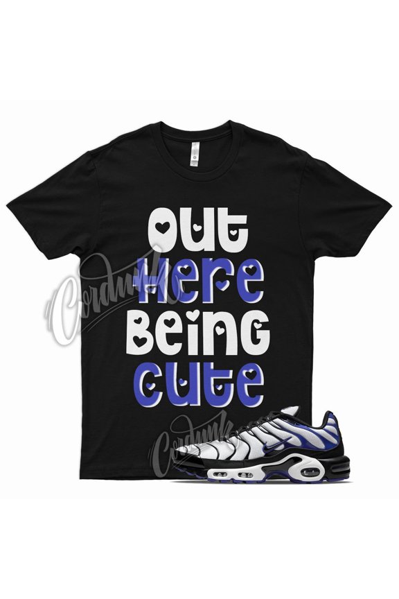 Black CUTE T Shirt for N Air Max Plus Persian Violet White Purple Grape