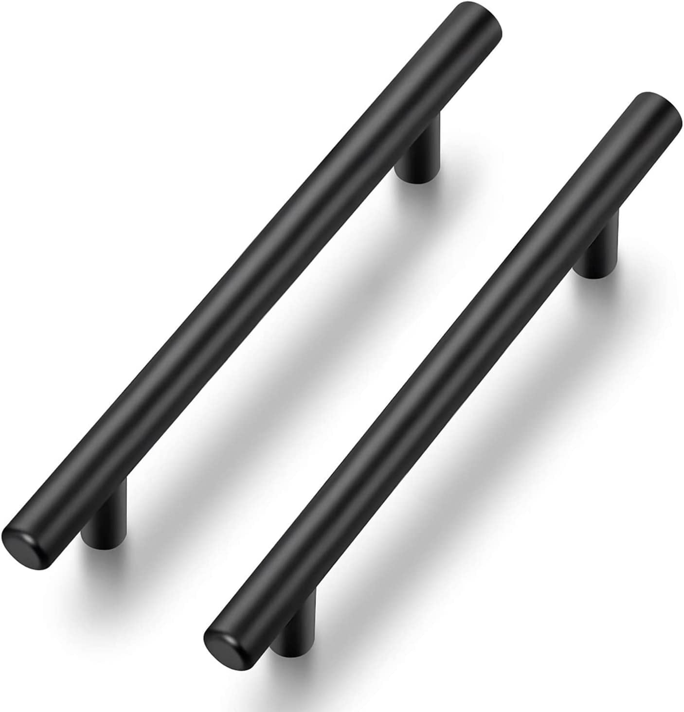 Black Cabinet Handles 5 Pack 5 Inch Cabinet Pulls Matte Black Kitchen ...