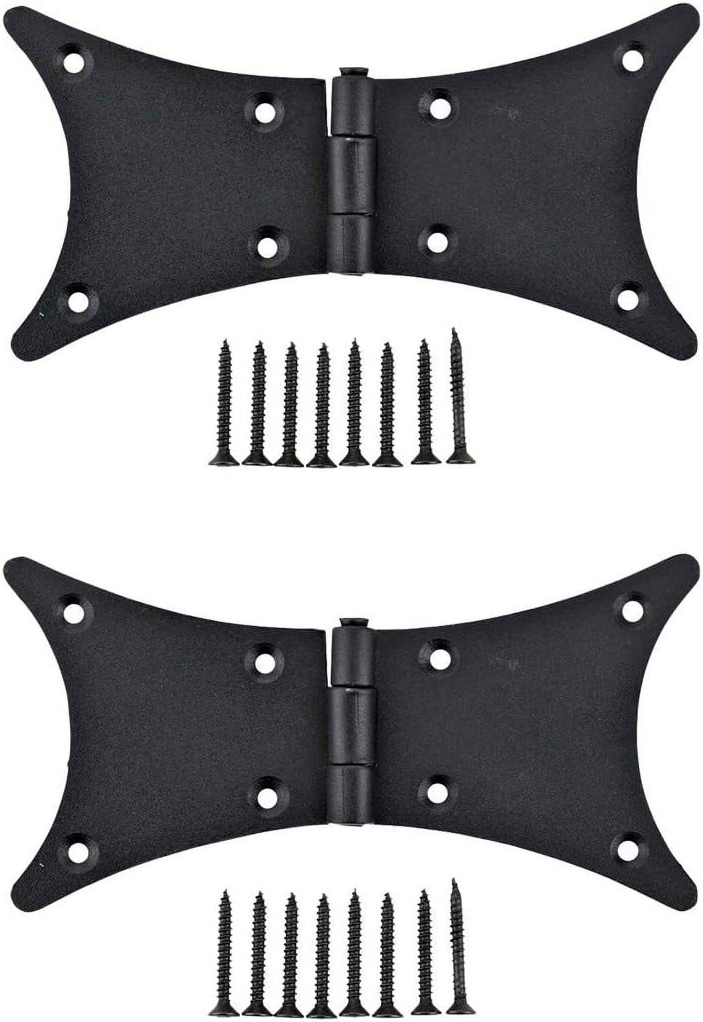 Black Hinge for Door 3" Rust Wrought Iron Flush Mount