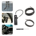 thumbnail image 1 of Black Cable Combination Lock 4 Digit Dial Lock with 3* Steel Cables 30/60/120cm, 1 of 1