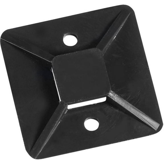 Black Cable Tie Mounts 3/4" X 3/4" (100 Per/Case)