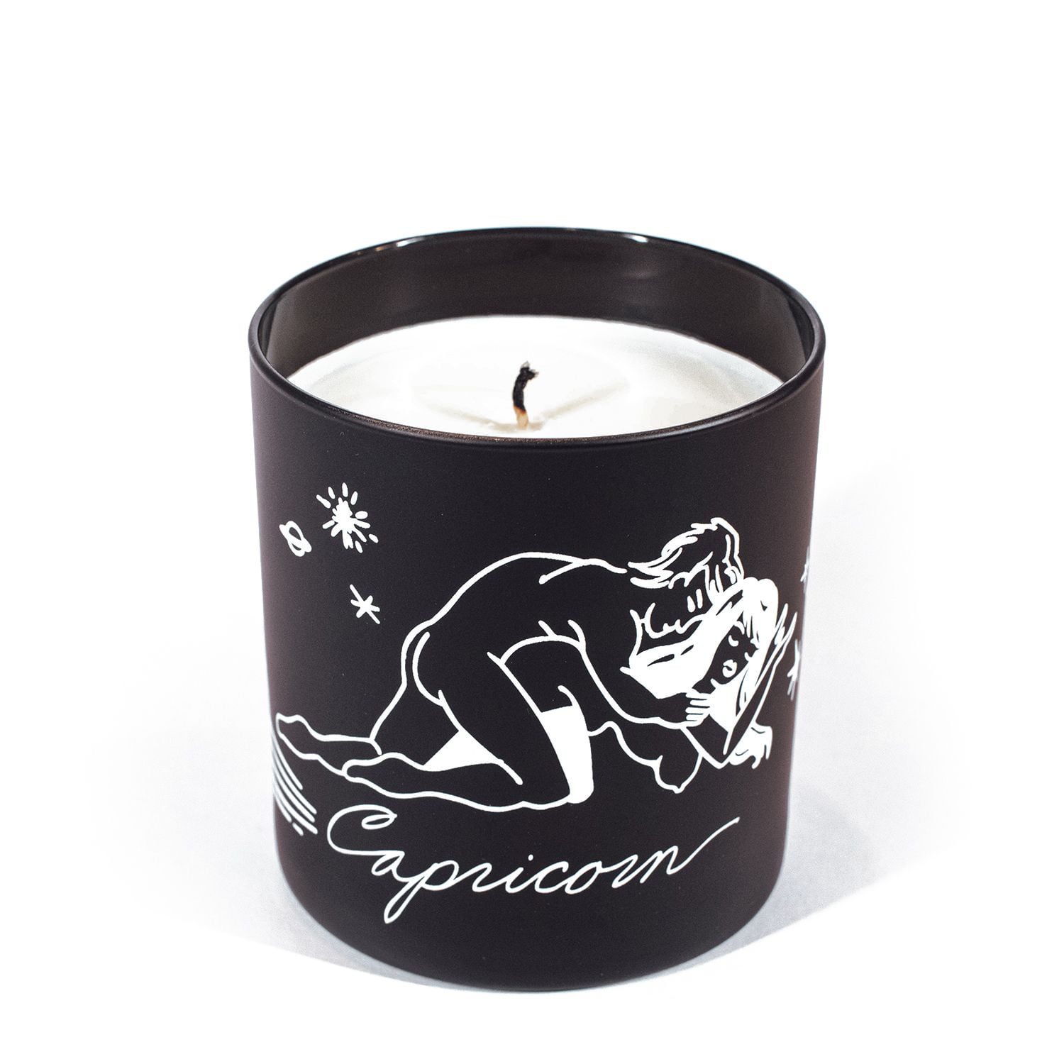 Black Cake Clothing Capricorn Zodiac Horoscope Massage Candle Passion Floral Scent 8 oz