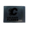 thumbnail image 1 of Black Calgary Flames Hybrid Leather Front Pocket Bi-Fold Wallet with Money Clip, 1 of 1