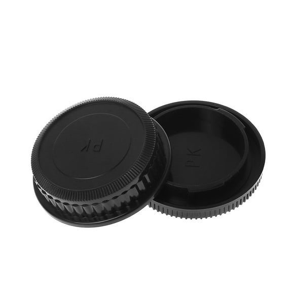 Black Camera Body Cap and Rear Lens Cover Cap for Pentax PK DSLR Camera DA126 Camera Accessories Tools