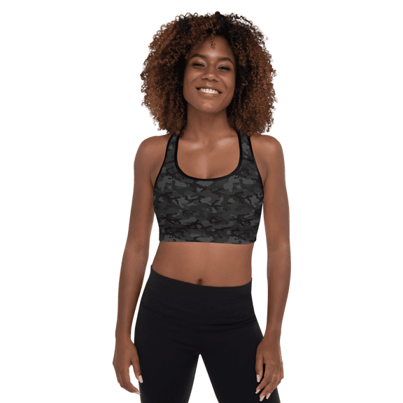 Black Camo Sports Bra