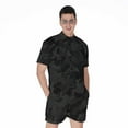 thumbnail image 1 of Black Camouflage Short Sleeve Men'S Rompers Casual Summer Jumpsuits Outfit, 1 of 4