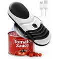thumbnail image 1 of Black Can Opener Electric One Touch Automatic Electric Can Opener | One touch operation, built-in magnetic lid catcher. Food safe, friendly for arthritis hands, practical home kitchen tool, 1 of 9