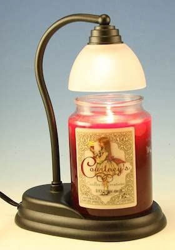 Black Candle Lamp Warmer and Courtneys 26 oz Candle Charleston
