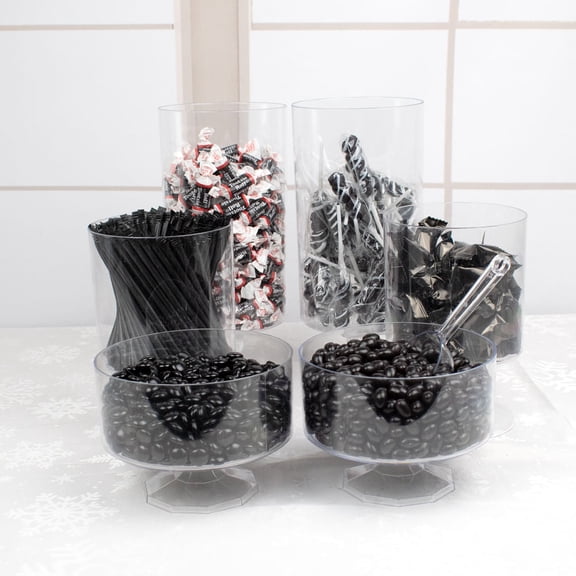 Black Candy Buffet Kit by Just Candy (Feeds 12-18) - Bulk Event Candy & Dessert Table Treats