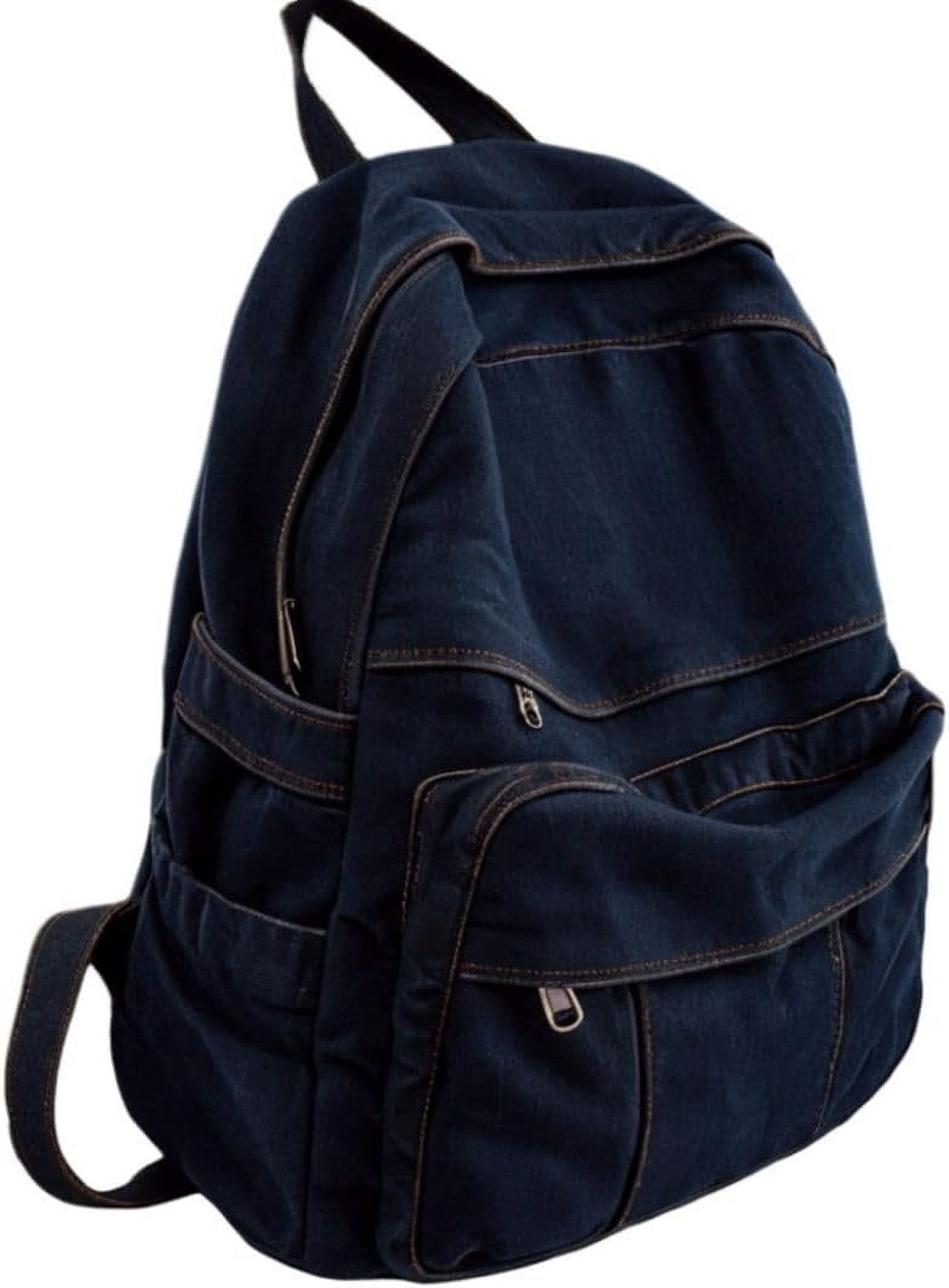 Asthetic Ricksack Black Canvas Backpack for Women & Men Retro Aesthetic Rucksack Basic ...