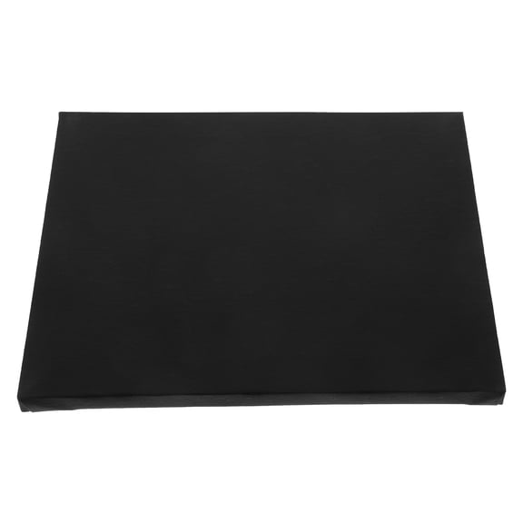 HEMOTON Black Stretched Canvas Boards for Acrylic Painting with Smooth Cotton Surface and Durable Wood Frame 20cm