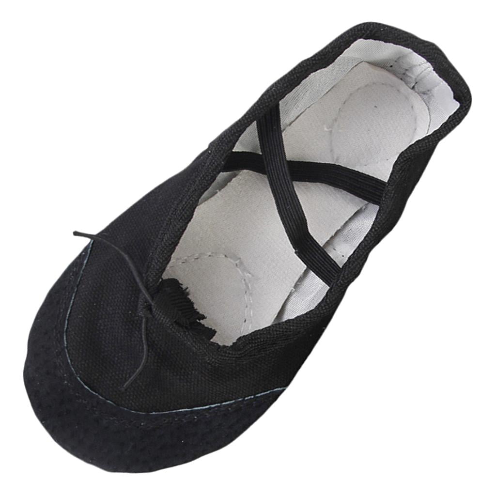 Black Canvas Dance Ballet Shoes for Boys And Girls US Size 12 (7 Inch