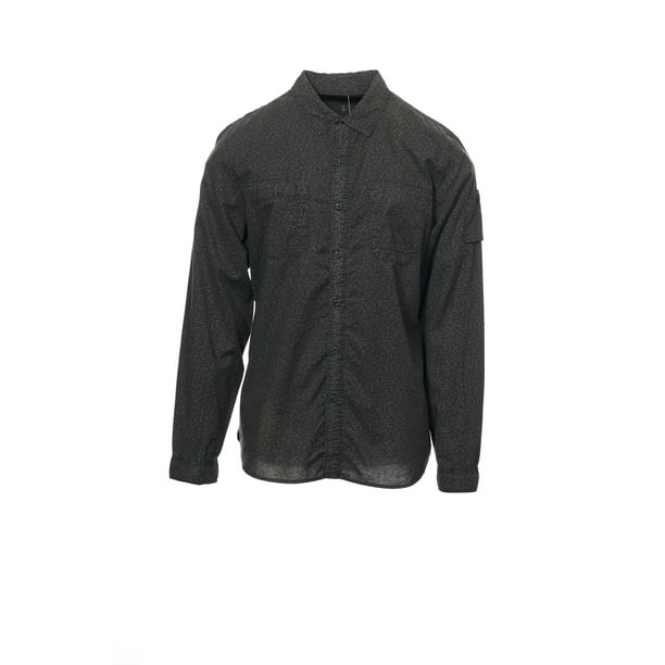 Black Canvas Men's Black Floral Button Down Shirt