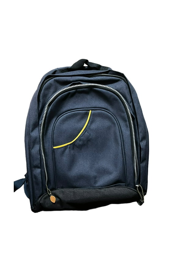 Black Canvas Plain College Backpack Bag New