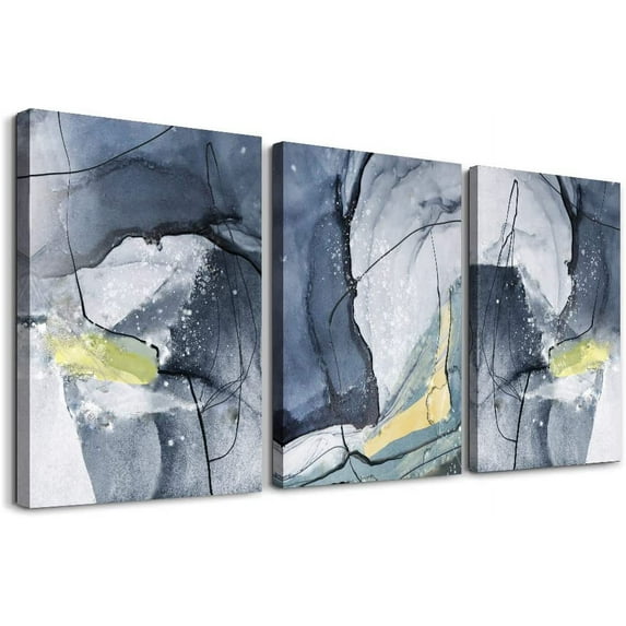 Black Canvas Wall Art For Bedroom Abstract Wall Decor For Living Room Abstract Ink Paintings Wall Artworks Hang Pictures For Office Decor Bathroom Home Decorations Posters Unframed