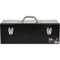 thumbnail image 1 of Black Canyon 20 Inch Steel Tool Box, Metal Tool Box, 0.8mm Carbon Steel, Portable & Padlockable, Sturdy & Durable toolbox, Ideal for Trailer, Mechanic, DIY-ers, Car, Workshops, Garages, Repair Shops, 1 of 4