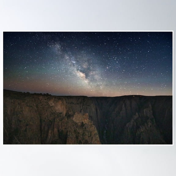 Black Canyon Milky Way Poster Wall Art, Modern Wall Decor, 8x12 UNFRAMED