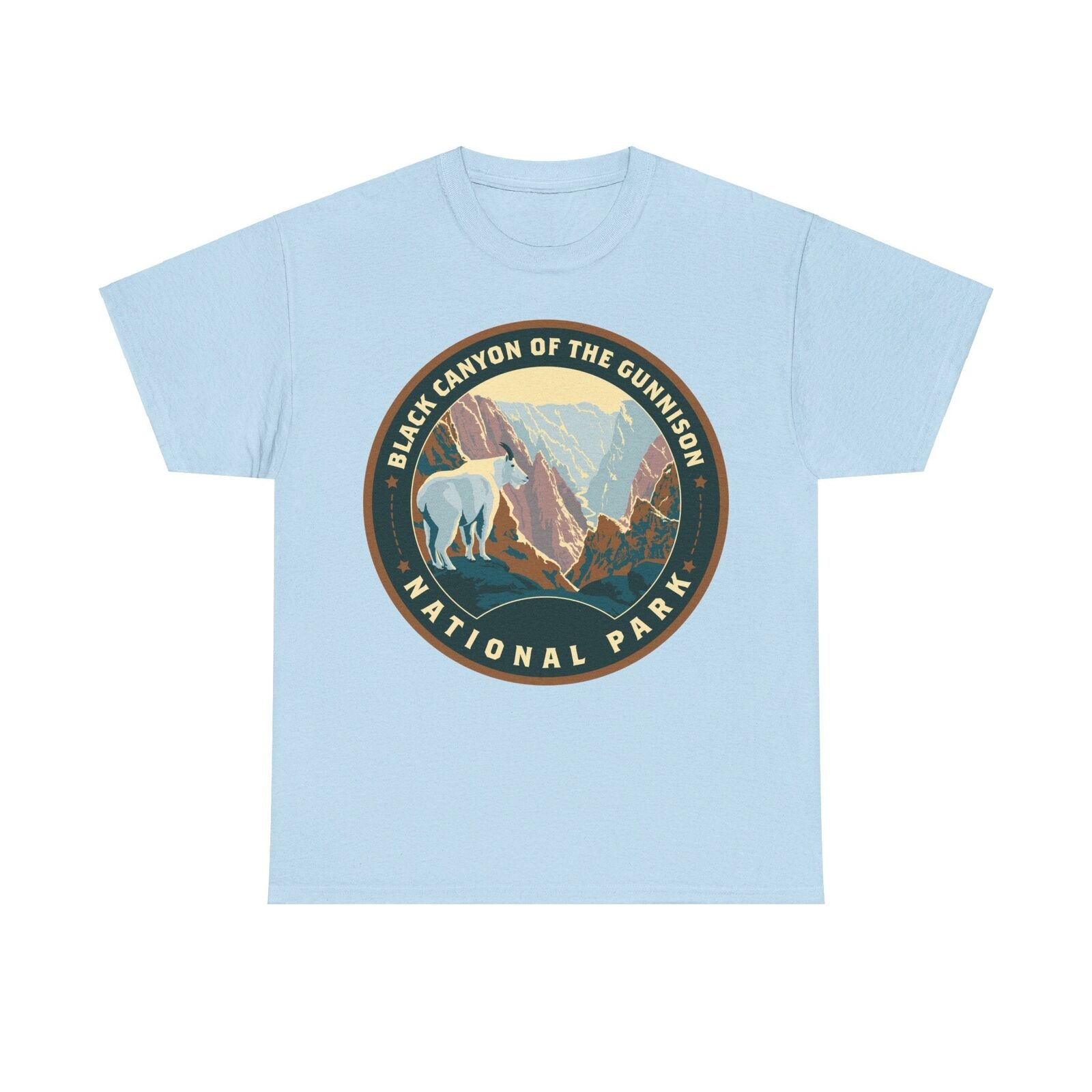 Black Canyon of the Gunnison National Park Colorado Round Logo Tshirt