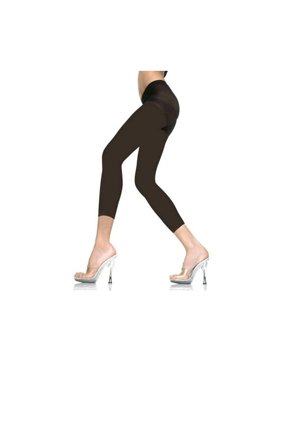 Black Capri Footless Tights Material Girl 80's Pop