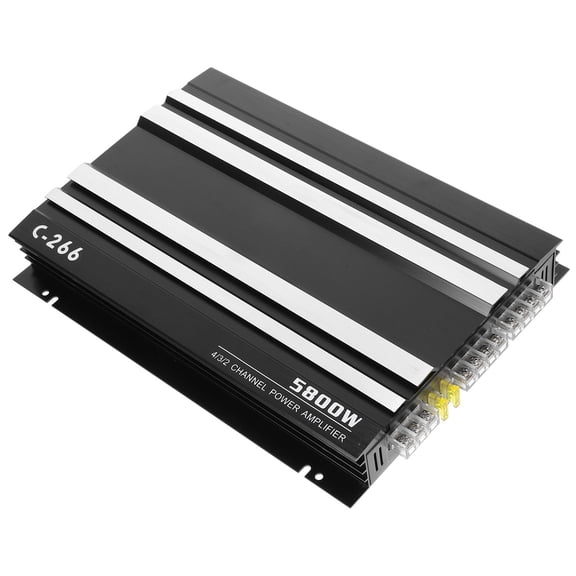 ELAYARD Black Car Amplifier 4 Channel Audio Stereo Amplifier with Nondestructive Installation