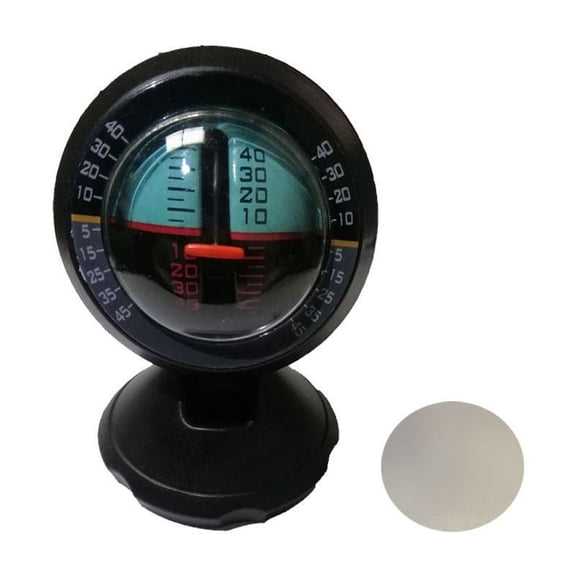 Black Car Balancer Angle Tilt Indicator Level Inclinometer Meter| Gauge A2O4