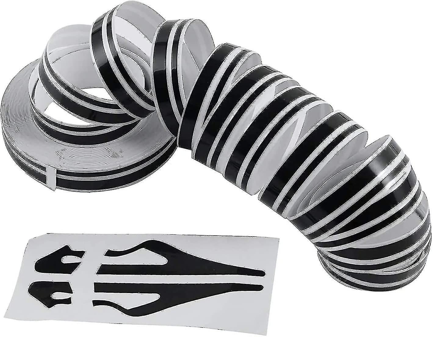 Black Car Body Side Stripe, Diy Vehicle Pinstriping Decals, Auto