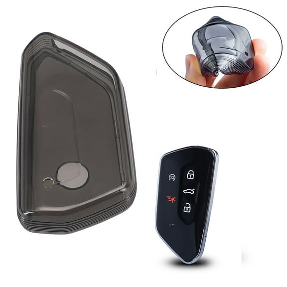 Black Car Key Fob Cover Case Holder for Golf MK8 for ID.4 2022 2023 Auto Accessories