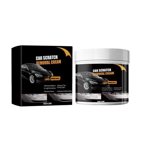 Black Car Paint Scratch Repair, Car Scratch Remover, Clear Coat, Automotive Paint, Deep Scratches, Stain Lifting, Clear Gloss Finishing, 120G Jar, 1 Pc