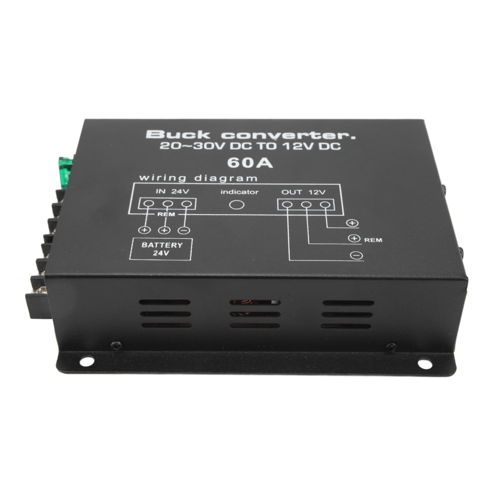 Black Car Power Converter 60A High Strength Overtemperature Protection