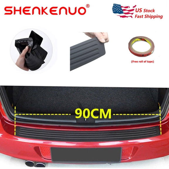 Car Anti-Scratch Pickup Rear Guard Bumper Protector Trim Cover Pad Accessories, US Stock ,C06