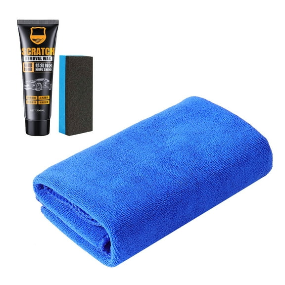Black Car Scratch Repair Polishing Wax For Paint Restoration Surface Finishing Gloss Enhancement Automotive Care Product With Application Sponge