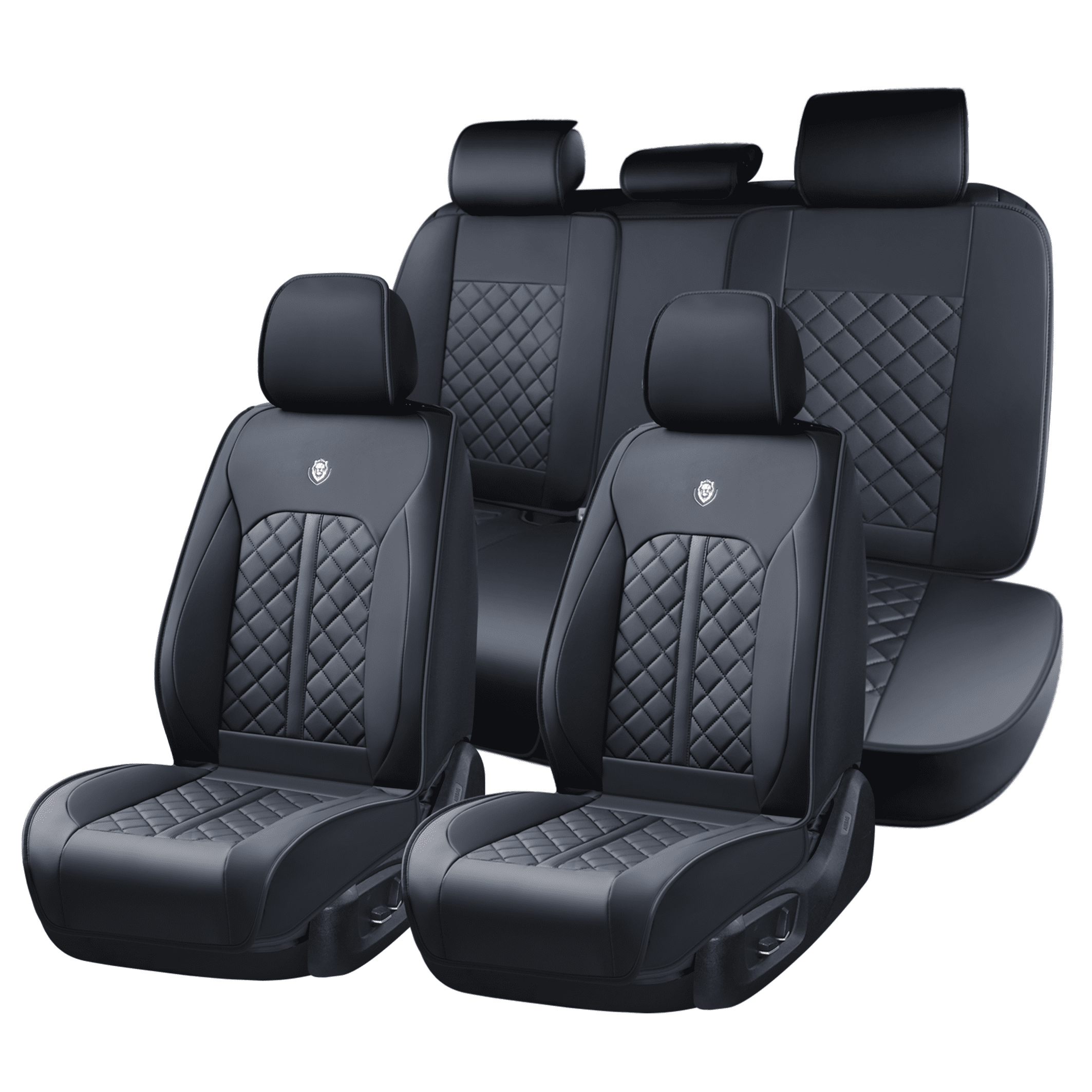 Black Car Seat Covers for Mazda Tribute 2005 Car Seat Cover , Waterproof Leather, Full Set of 5 Seats, Non-slip, Wear Resistance, Protect and Upgrade Seats, Beautify the Interior of Old Cars