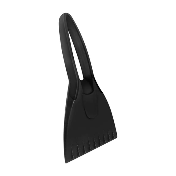 Black Car Snow Shovel With Silicone Handle, Multi-Functional Mini Ice Scraper And Snow Removal Tool, Plastic Construction For Winter Car Cleaning And Emergency Kit
