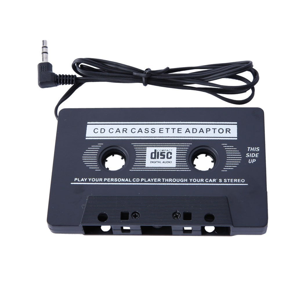 Black Car Stereo Audio Cassette Tape Adapter 