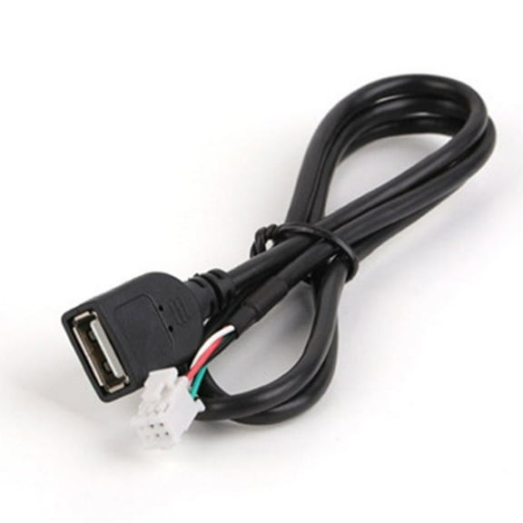 Black Car USB Cable, 76cm Length, High-Speed Data & Fast Charging for Android, Copper/PVC
