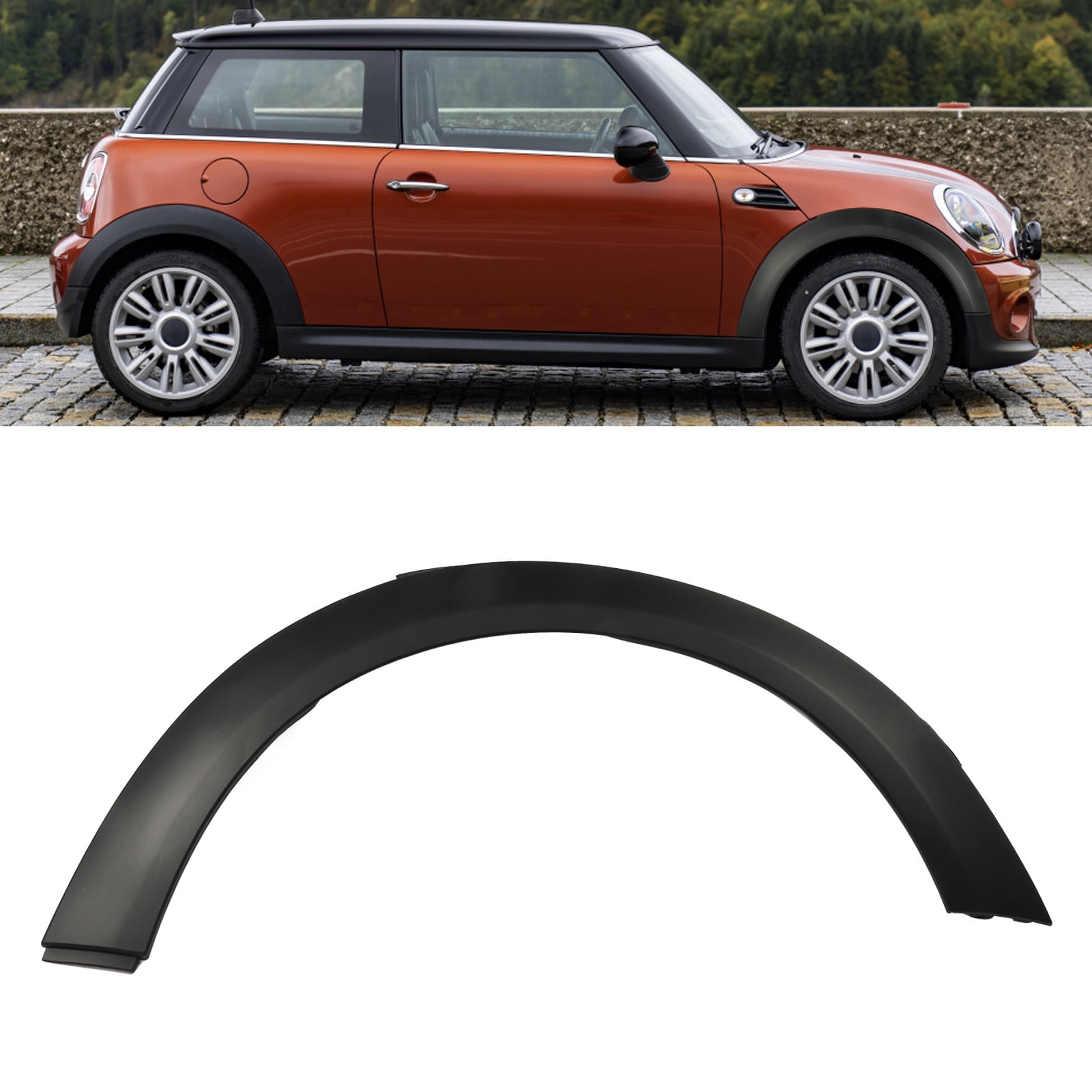 Black Car Wheel Arch Trim, Sporty Aerodynamics Enhance Handling & Fuel