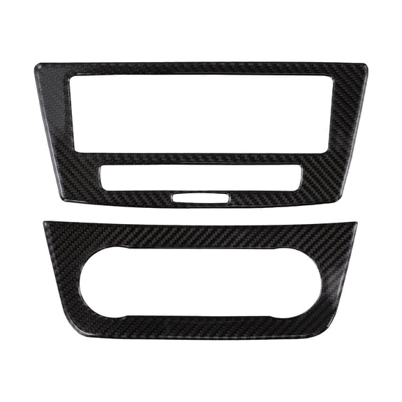Black Carbon Fiber Car Inner Center Console Cd Panel Trim For Mercedes For Benz Gle W166 2015-2019 Car Interior Accessories Fangkenuo