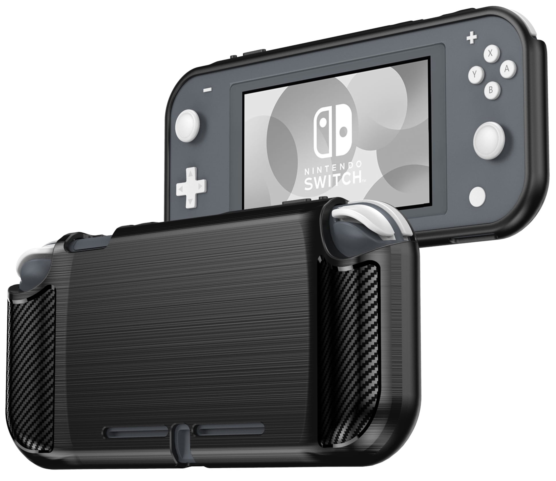 Black Carbon Fiber Design Flexible TPU Rubber Case Protective