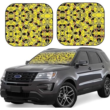 JYMAOYI Windshield Sun Shade For Jeep – Reflective UV Block Cover, Foldable 59x27″