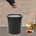 thumbnail image 1 of Black Carbon Steel 30x33cm Six Gallon Oil Drum With Filter Screen Four Lock Waste Oil Collection Drum Kitchen Oil Storage Drum, 1 of 10