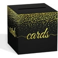 thumbnail image 1 of Black Card Box for Party, 8.7" Gift Cards Receiving Box Holder for Wedding, Bridal Shower, Graduation, Birthday, Retirement, Baby Shower, Anniversaries Party Decorations, 1 of 10