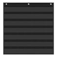 thumbnail image 1 of Black Card Holder Wall Hanger, Mesh Pocket Rack for Collectibles, Dustproof, 1 of 8