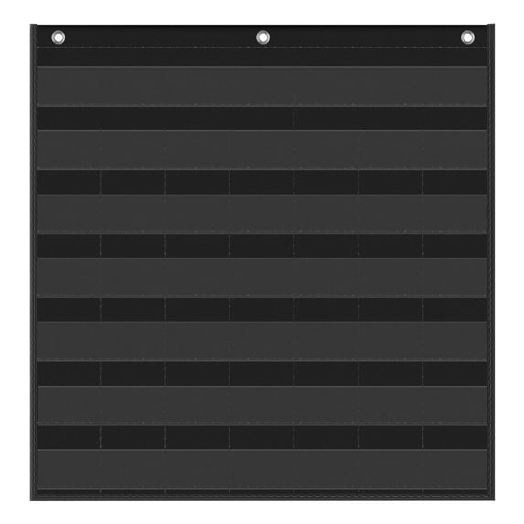Black Card Holder Wall Hanger, Mesh Pocket Rack for Collectibles, Dustproof