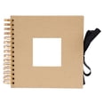 Black Card Scrapbook Creative Bow DIY Photo Album; 8 inch window design ...