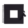 Black Card Scrapbook Creative Bow DIY Photo Album; 8 inch window design ...