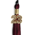 thumbnail image 1 of Black/Cardinal Mixed Color Graduation Tassel with Gold Date Drop, 1 of 2