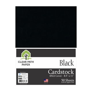 Black Cardstock (1 Ply or Double Thick)